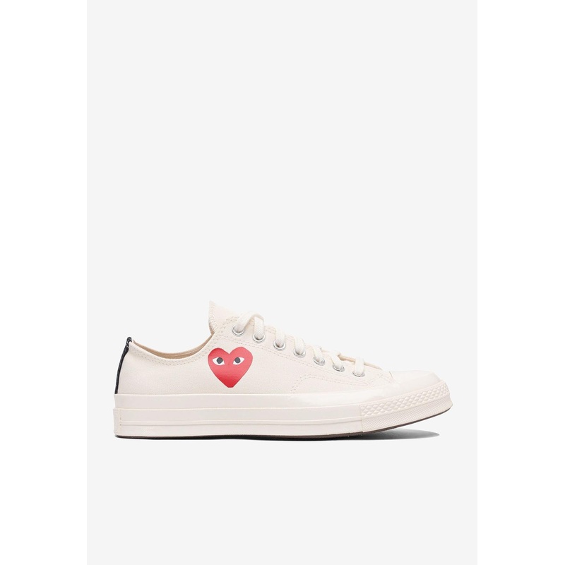 X Converse Chuck Taylor 70 Small Heart Low-Top Sneakers White mshoesus_US 9