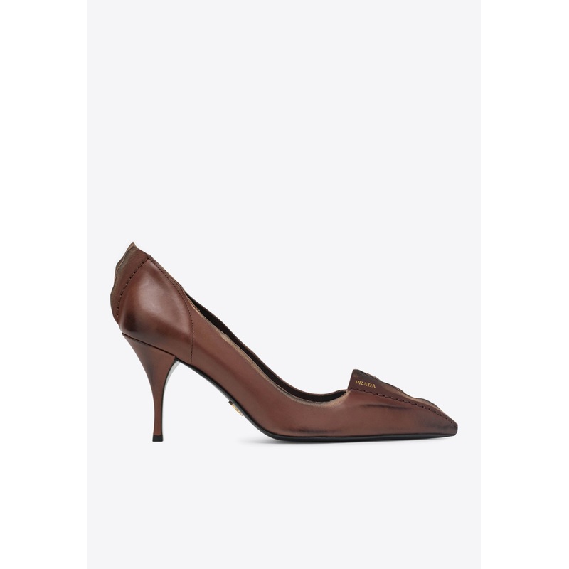 85 Antique Leather Pumps Brown wshoeseu_EU 36