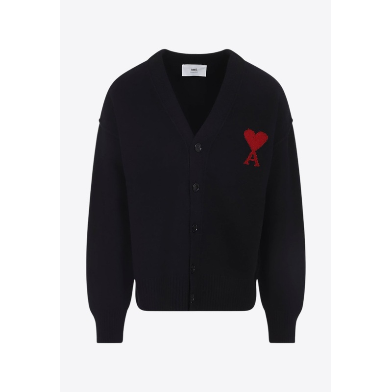 Ami De Coeur Wool Cardigan Black mrtwstd_XL
