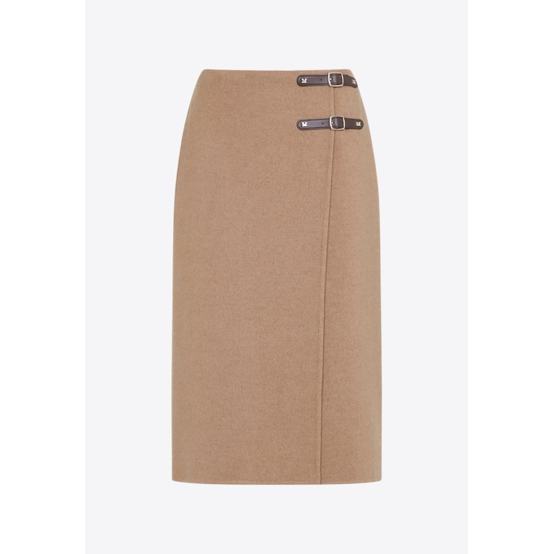 Curzio Wool Pencil Skirt Beige wrtwit_IT 38