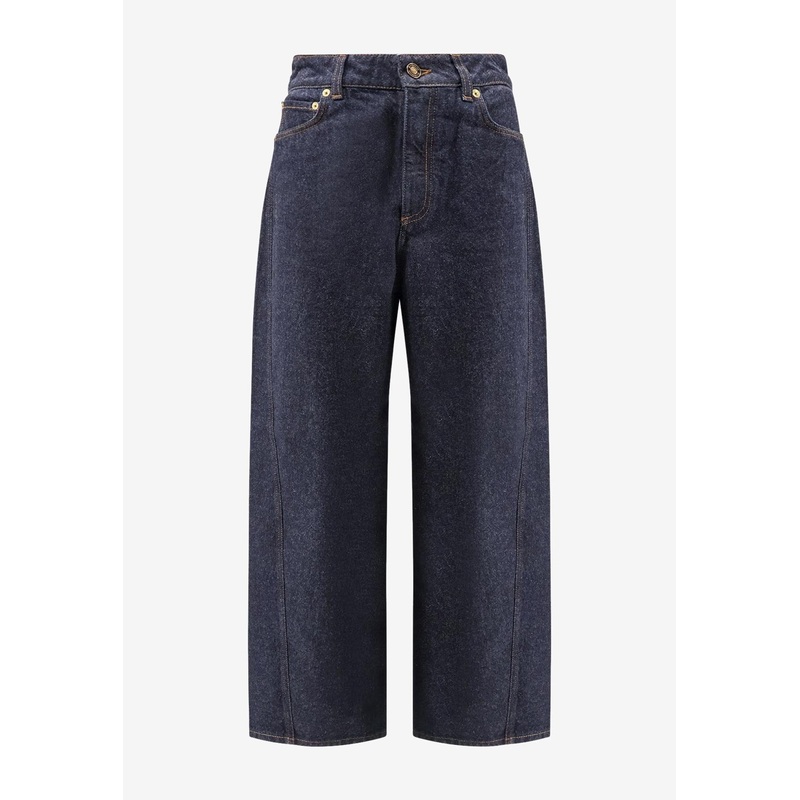 Washed Straight-Leg Jeans Blue wrtwbottoms_26