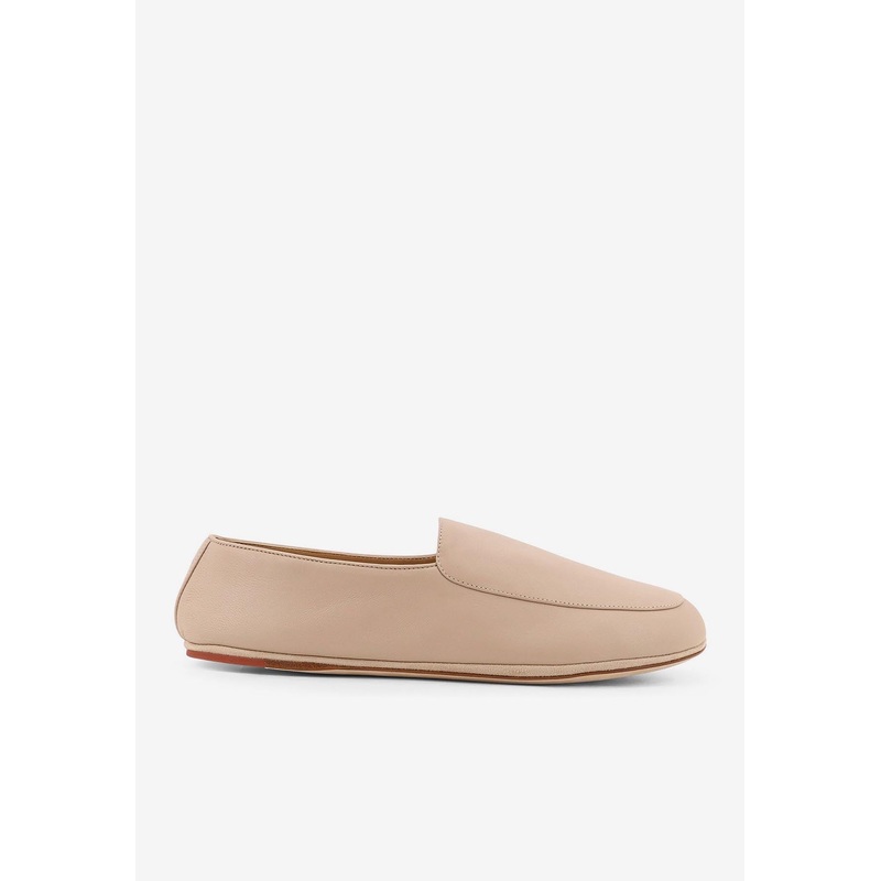 Anton Walk Leather Loafers Beige wshoeseu_EU 36