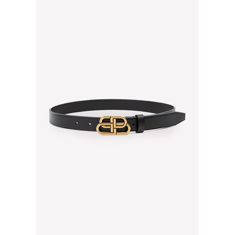 BB Thin Leather Belt Black 70