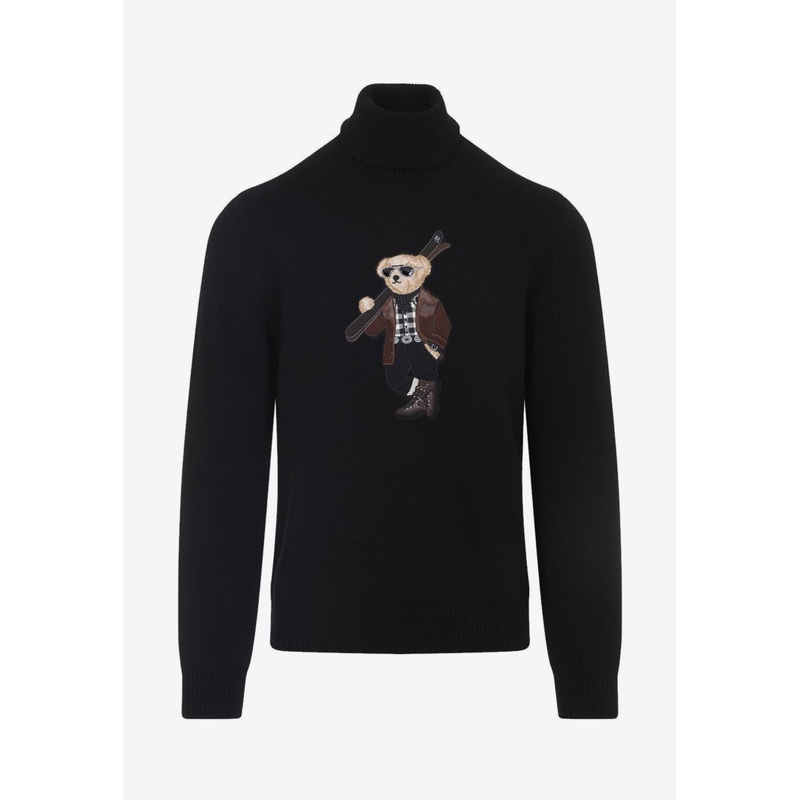 Bear High-Neck Sweater Black mrtwstd_XL