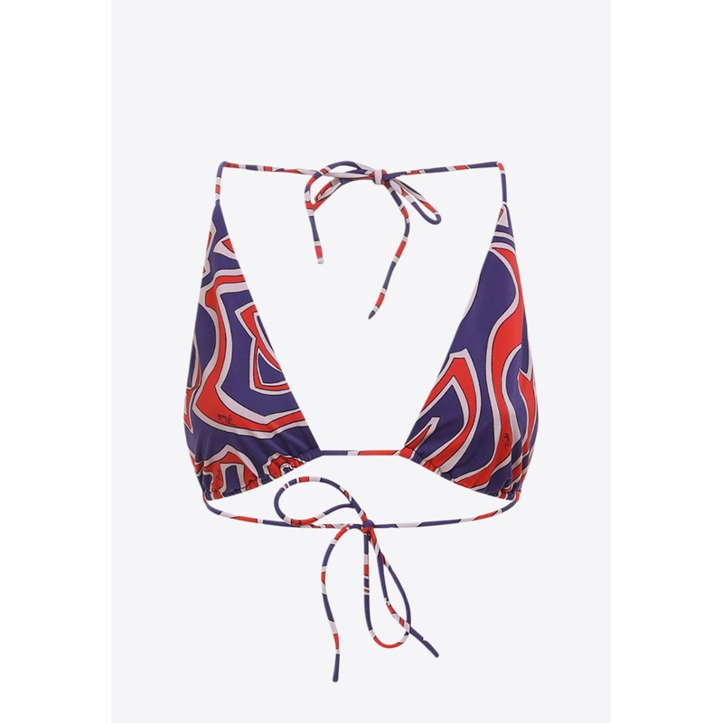 Bikini Top with Signature-Print Multicolor wrtwstd_XS