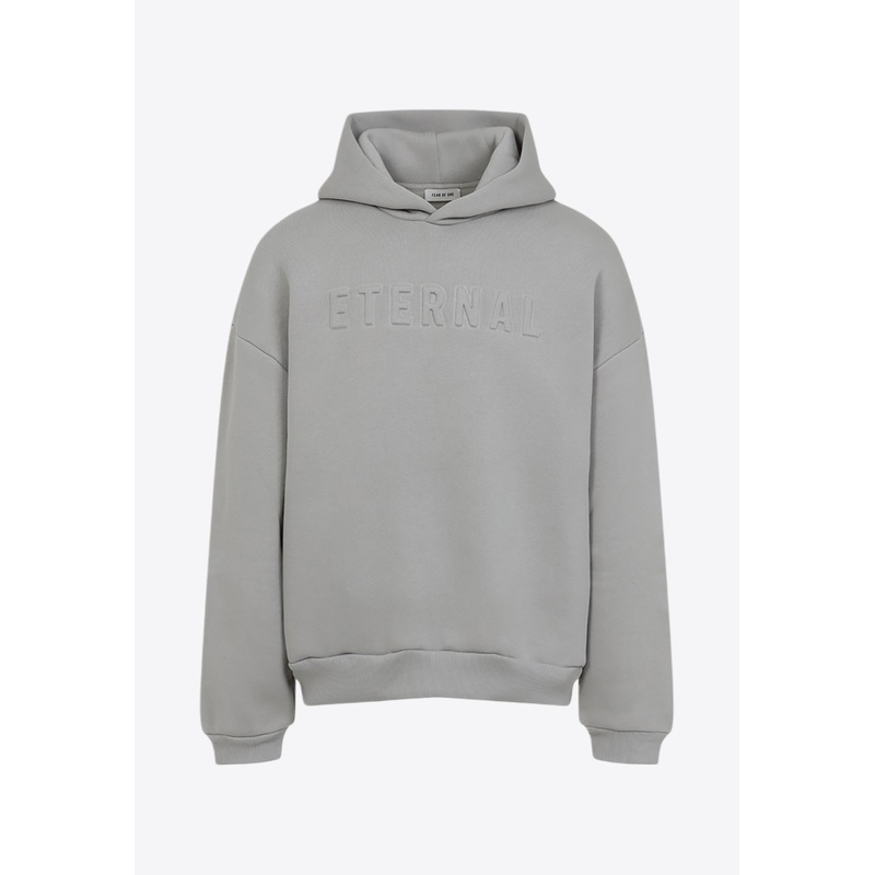 Eternal Logo Embossed Hoodie Gray mrtwstd_S