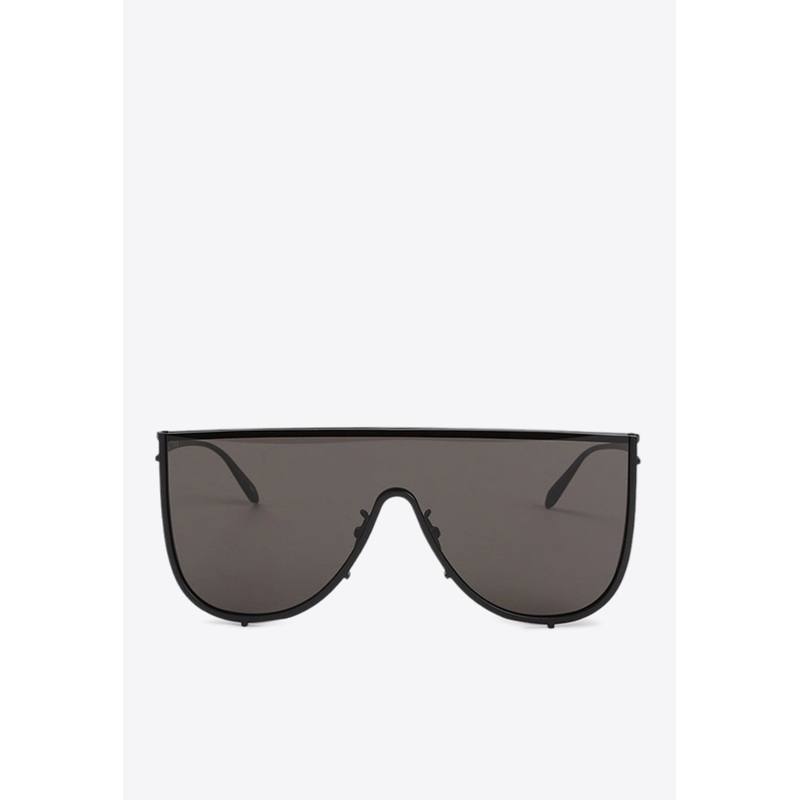 Mask-Framed Sunglasses Gray Onesize