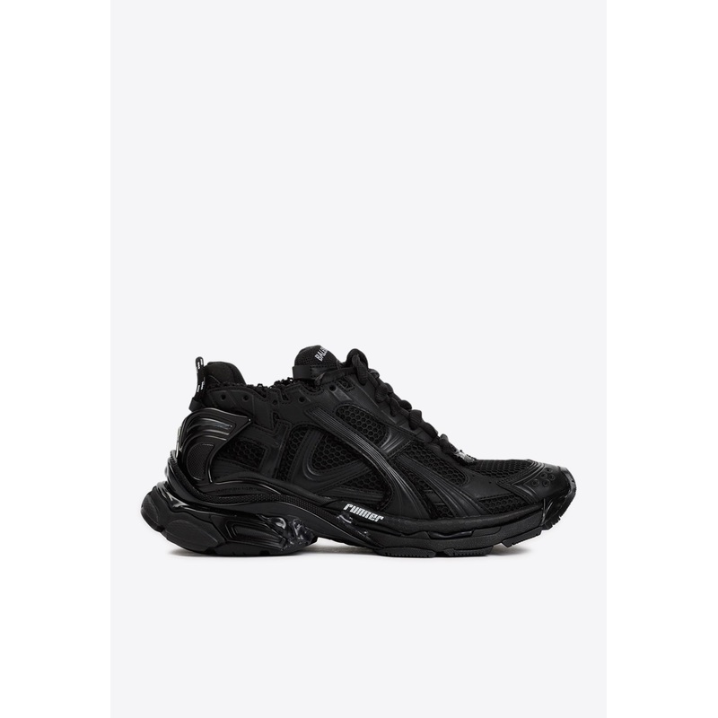 Runner Mesh and Nylon Sneakers Black mshoeseu_EU 41