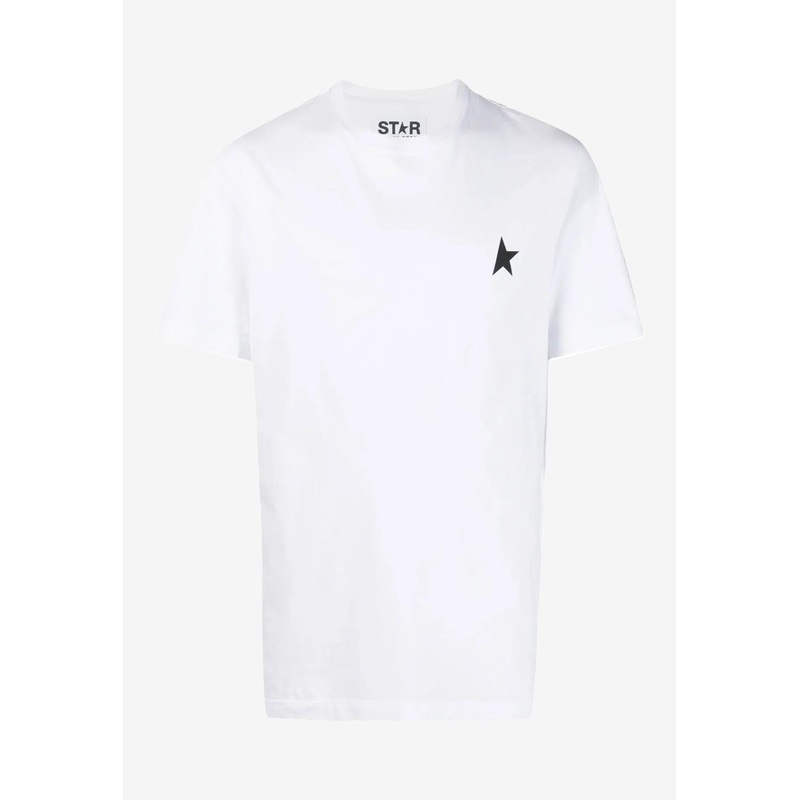 Star Print Short-Sleeved T-shirt White mrtwstd_S