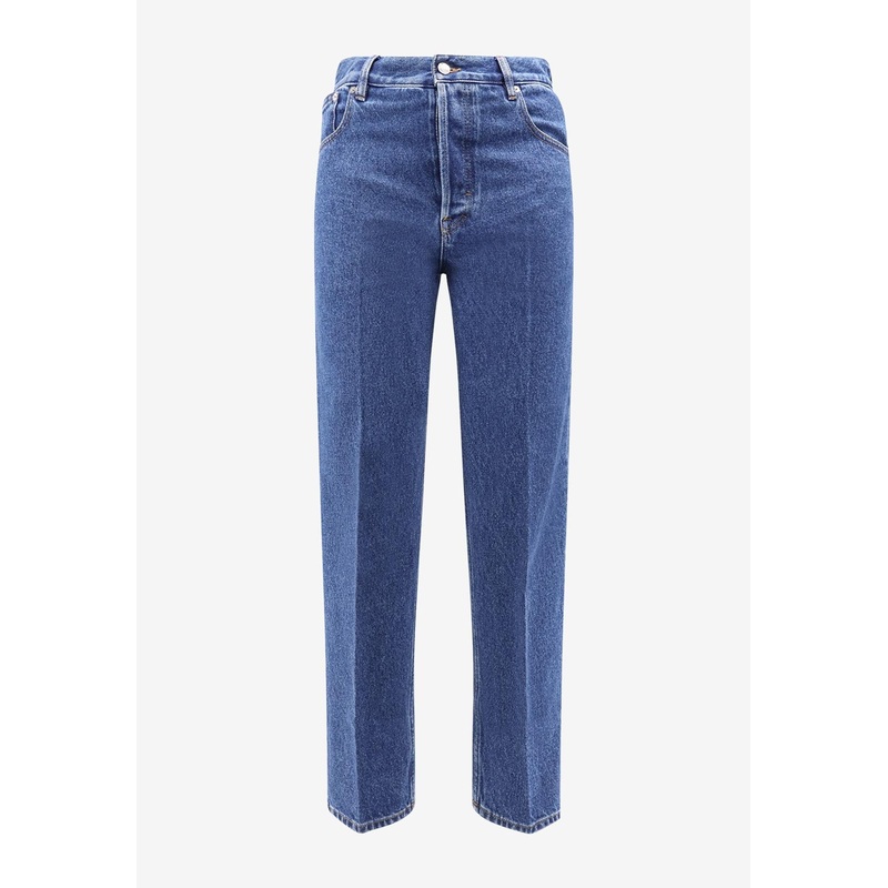 Straight-Leg Jeans with Metal Horsebit Denim mrtwbottoms_30