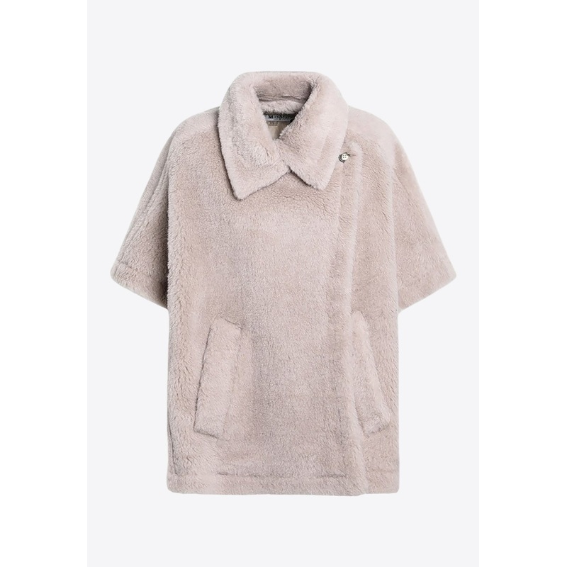 Tebe Alpaca and Wool Short Coat Beige wrtwonesize_Onesize