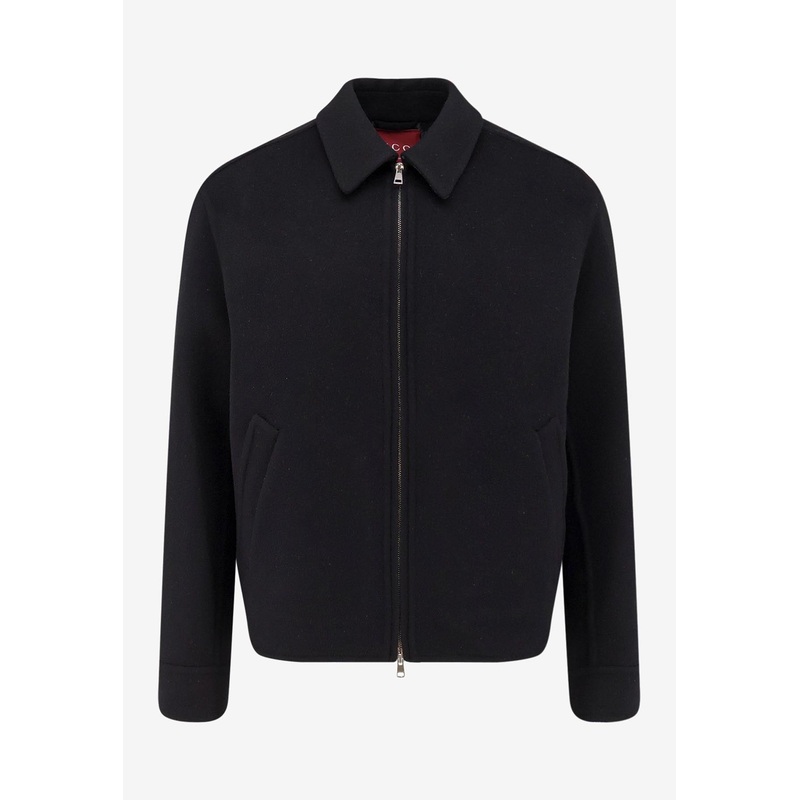 Wool Zip-Up Jacket Black mrtwit_IT 48