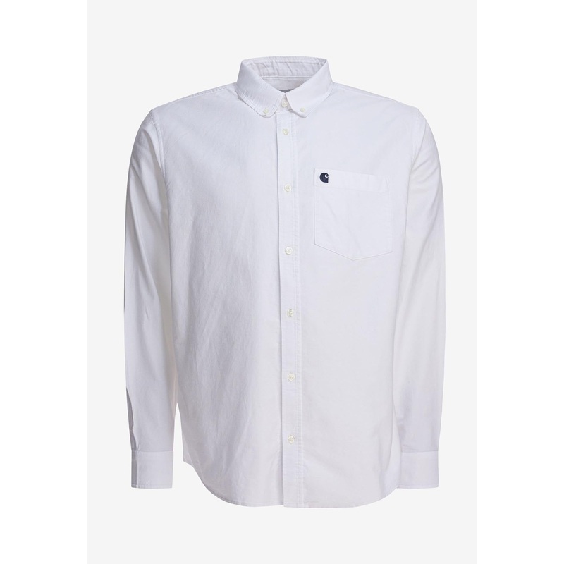 C-Logo Buttoned Shirt White mrtwstd_S