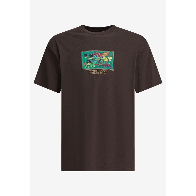 Cream of The Crop Printed  T-shirt Brown mrtwstd_S