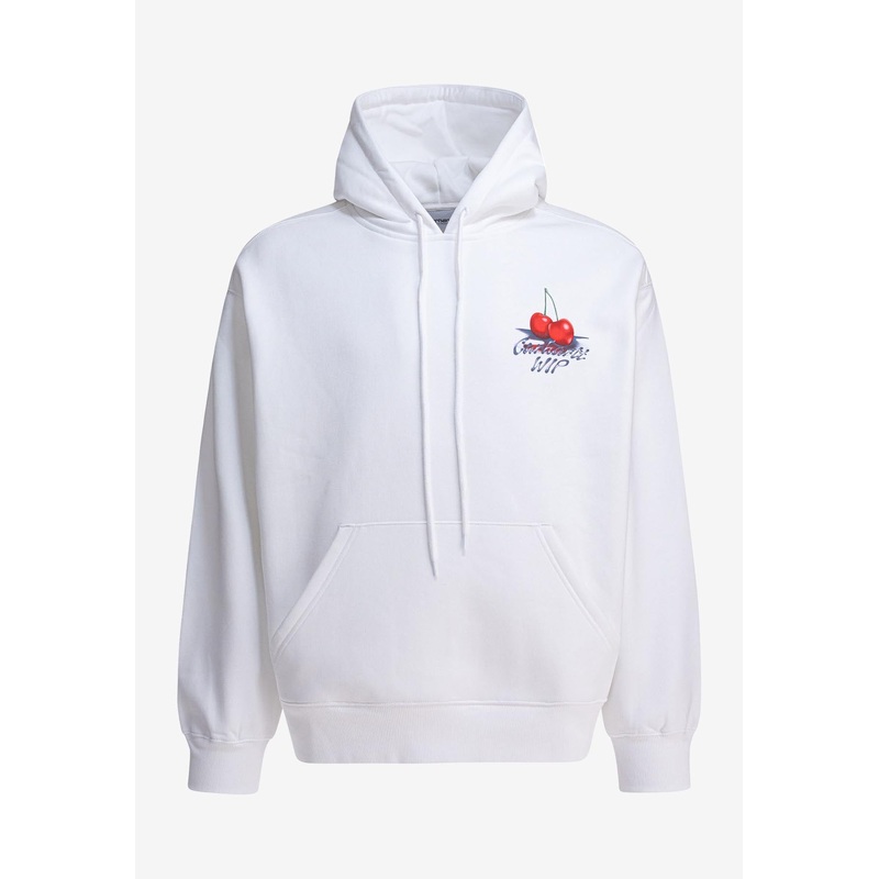 Jake Garcia Graphic Print Hooded Sweatshirt White mrtwstd_XS