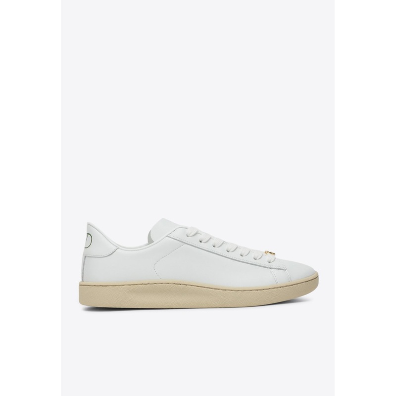 Royco Leather Lace-Up Sneakers White wshoeseu_EU 36