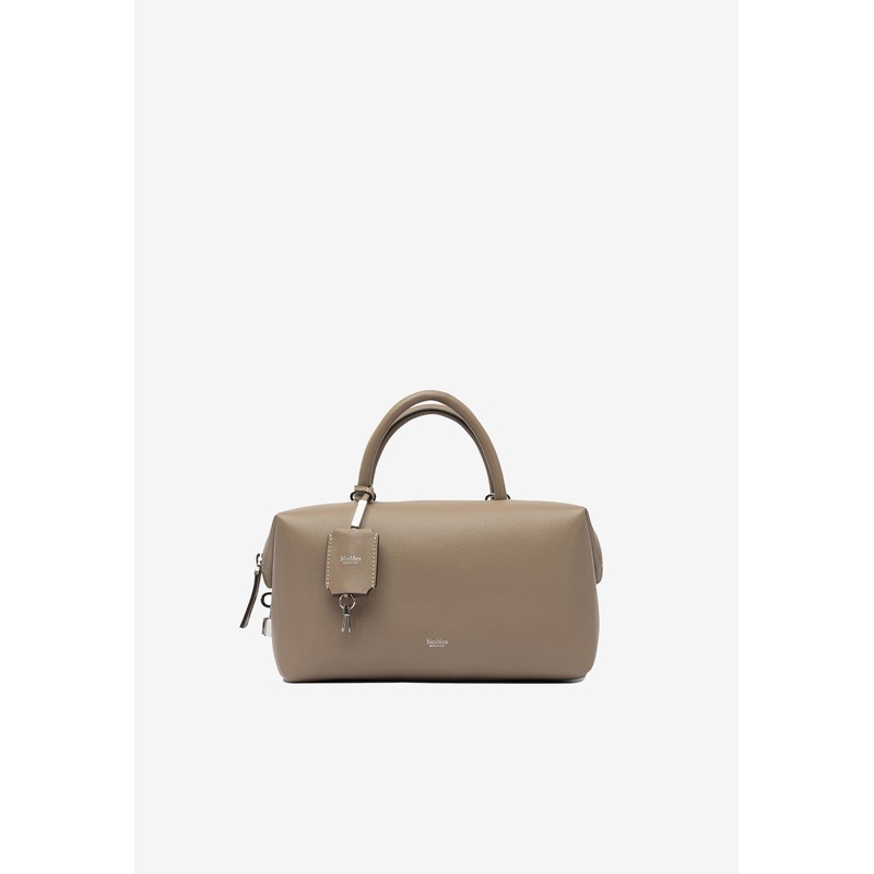 Satchel Leather Handbag Brown Onesize