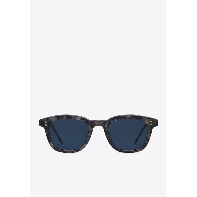 Tokyo Tortoiseshell Rectangular Sunglasses Blue Onesize
