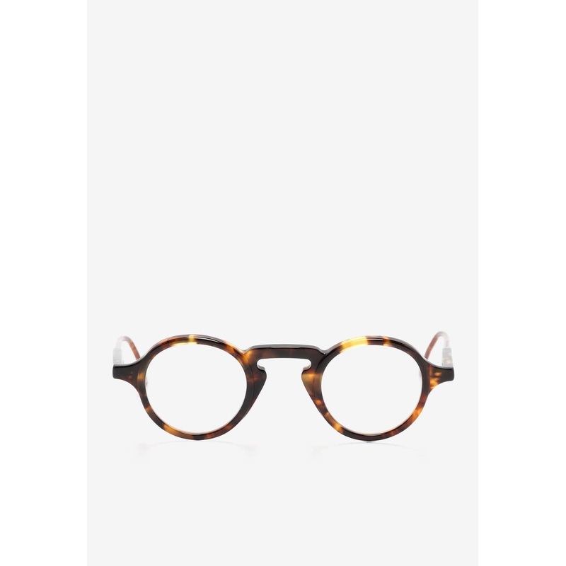 Tortoiseshell Round-Frame Glasses Transparent Onesize