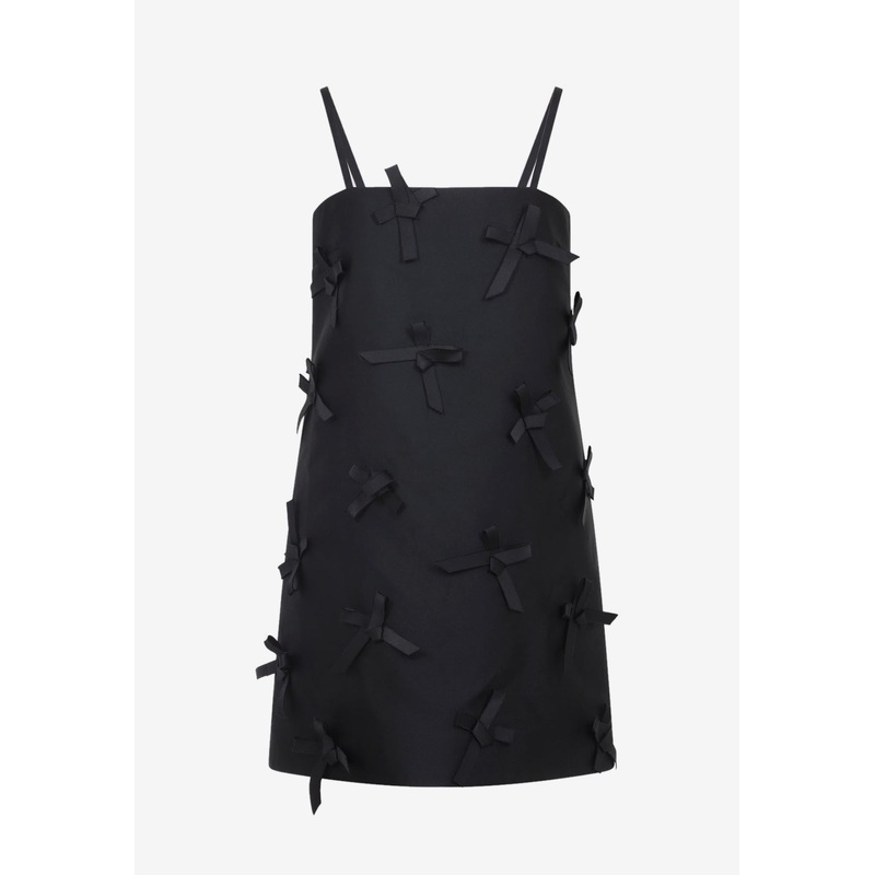 All-Over Bow Mini Dress Black wrtwde_DE 36