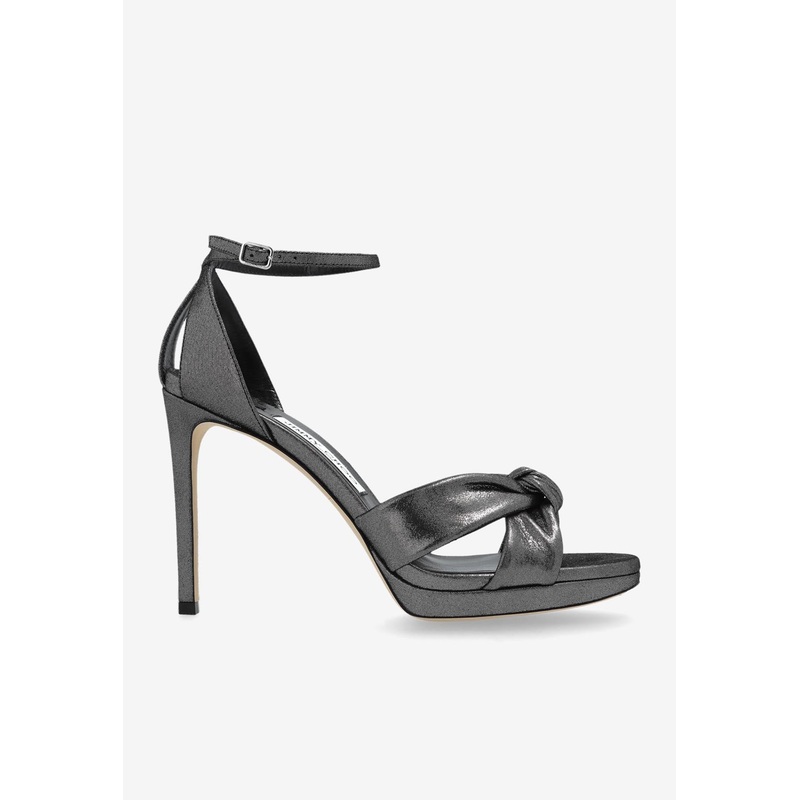 Rosie 100 Shimmering Suede Sandals Gray wshoeseu_EU 35