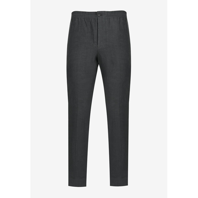 Saint Germain Linen-Blend Pants Plomb mrtwfr_FR 42