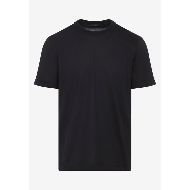 Short-Sleeved Crewneck T-shirt Black mrtwstd_XL