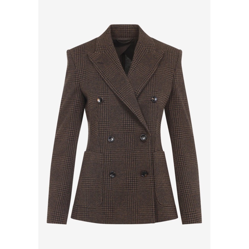 Zulma Prince-of-Wales Jacket Brown wrtwit_IT 42