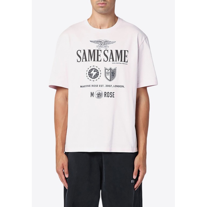 Classic Text Print T-shirt Pink mrtwstd_S