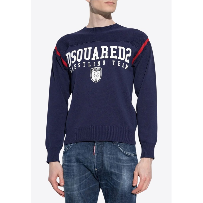 Logo Print Sweatshirt Blue mrtwstd_M