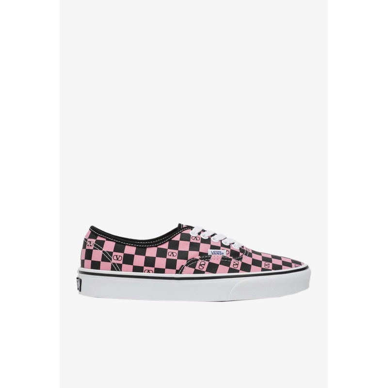 X Vans VLogo Checkerboard Canvas Sneakers Pink wshoeseu_EU 36