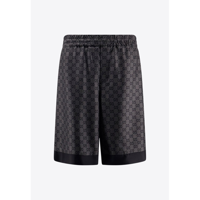 All-Over GG Motif Bermuda Shorts Gray mrtwit_IT 48