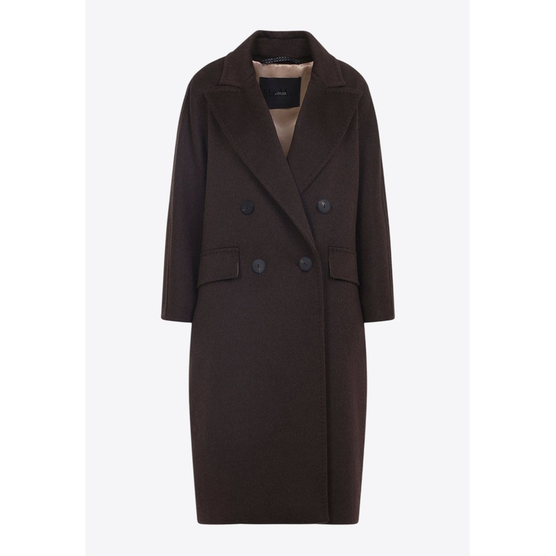 Angus Double-Breasted Coat Brown wrtwit_IT 38