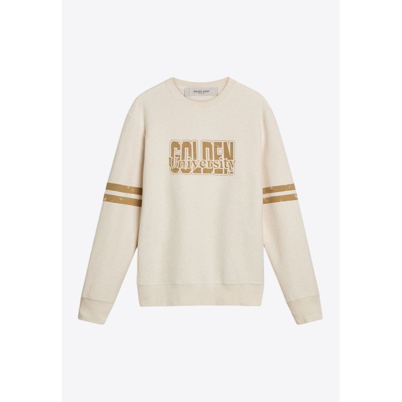 Logo-Printed Crewneck Sweatshirt Light Beige mrtwstd_S