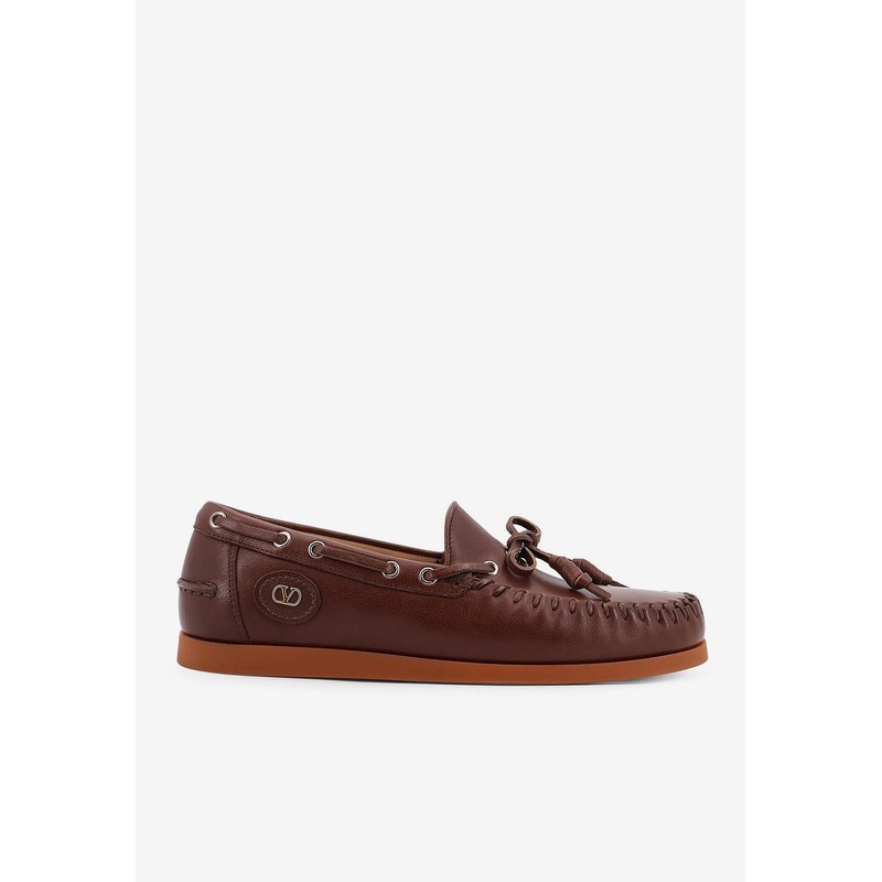 Palm Avenue Leather Loafers Brown mshoeseu_EU 39