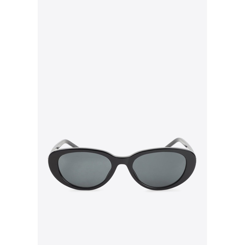SL M154 Oval Sunglasses Black Onesize
