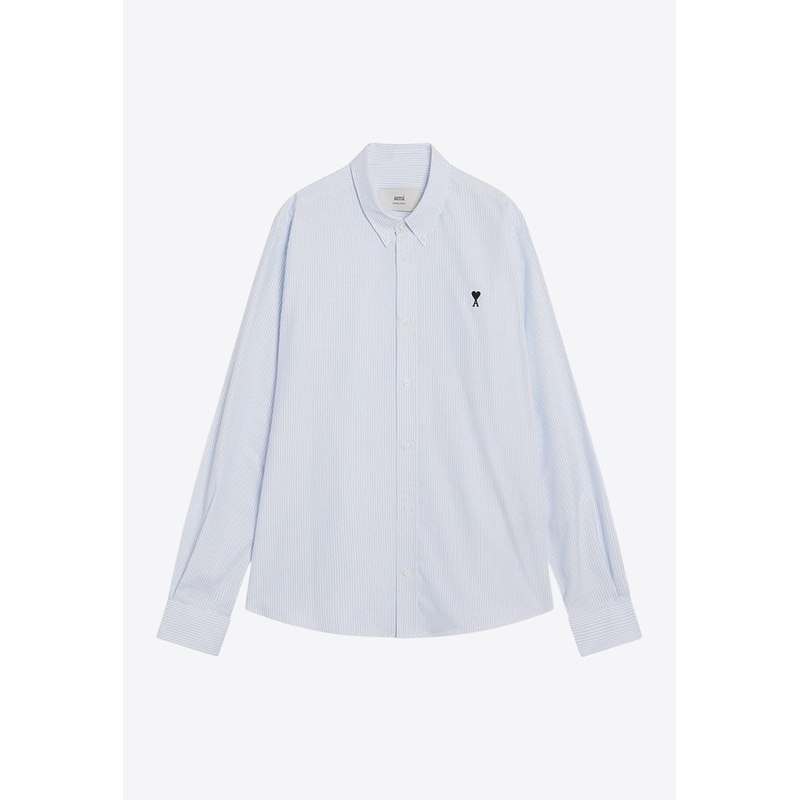 Ami De Coeur Pinstripe Shirt Light Blue mrtwshirtseu_EU 39