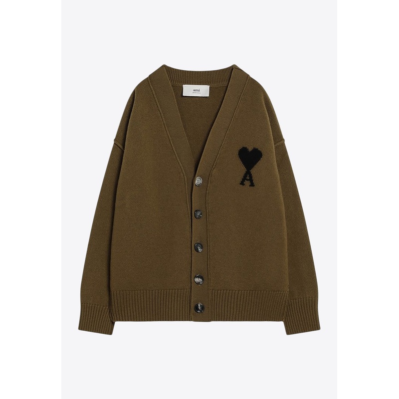 Ami De Coeur Wool Cardigan Brown wrtwstd_XS