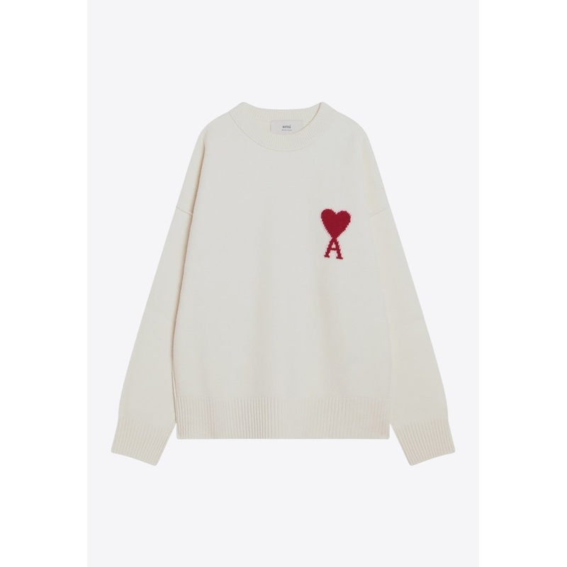 Ami De Coeur Wool Sweater White mrtwstd_M