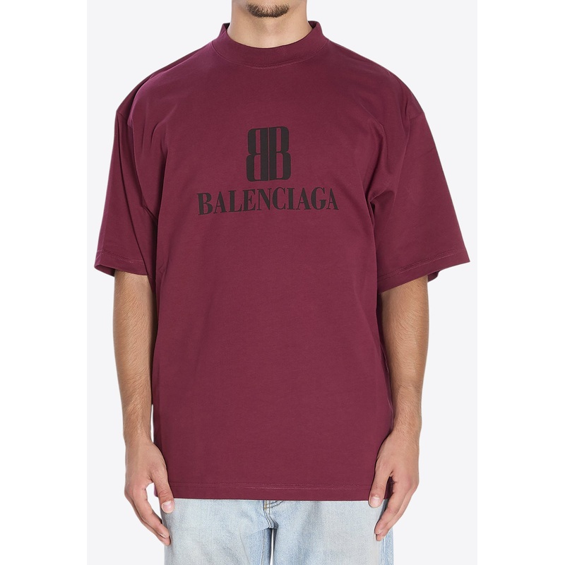 BB Logo Oversized T-shirt Burgundy mrtwstd_S