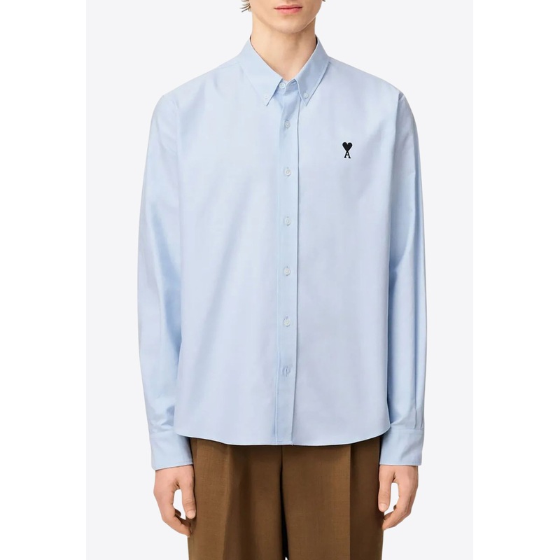 Ami De Coeur Long-Sleeved Oxford Shirt Light Blue mrtwshirtseu_EU 39
