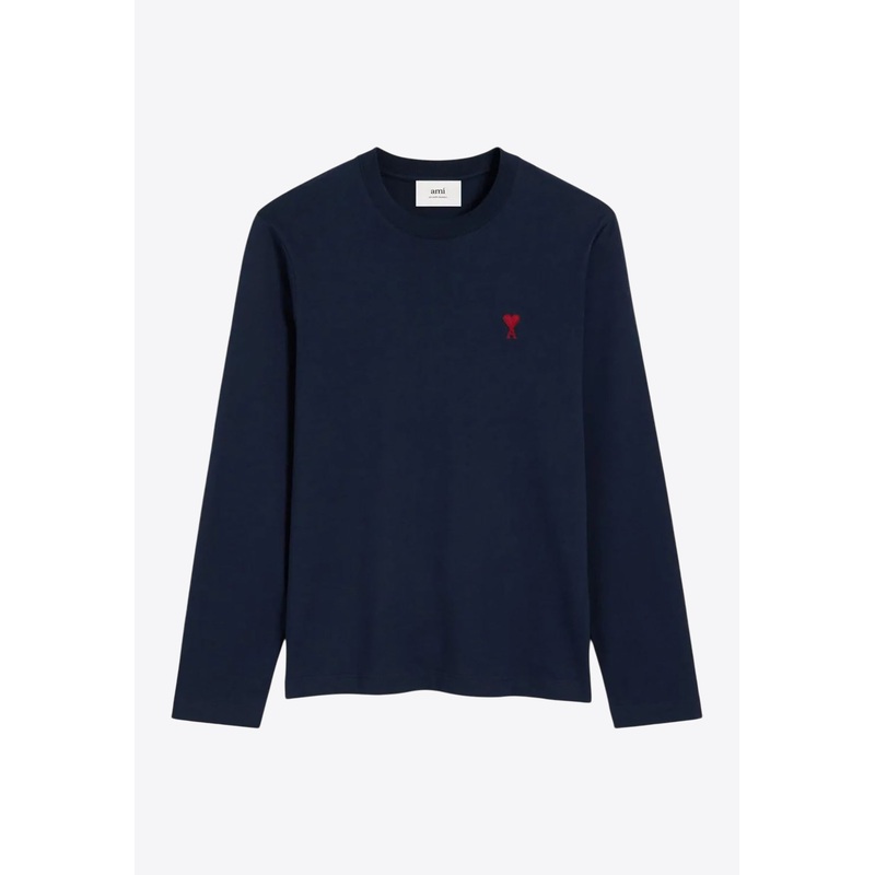 Ami De Coeur Long-Sleeved T-shirt Navy mrtwstd_S