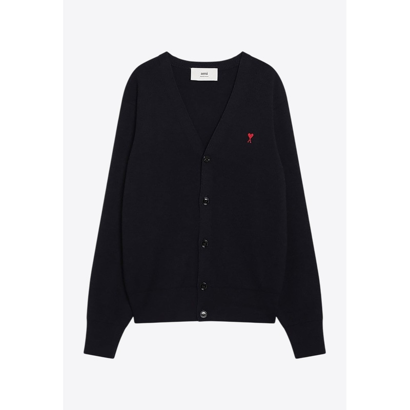 Ami De Coeur Wool Cardigan Navy mrtwstd_L