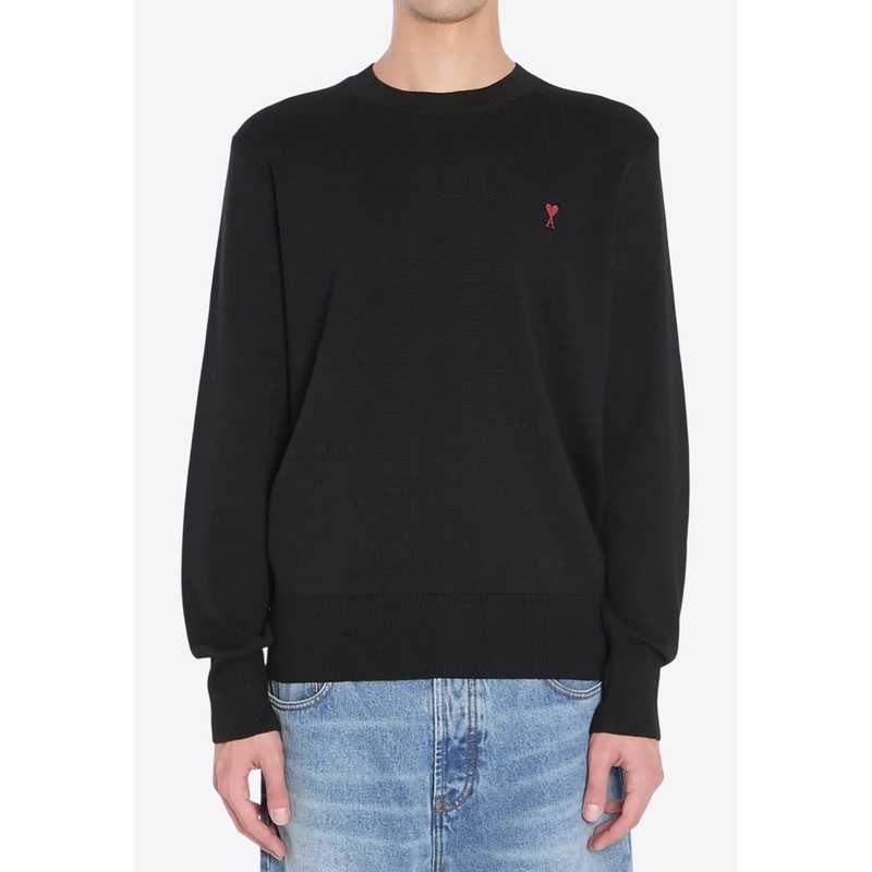 Ami De Coeur Wool Sweater Black mrtwstd_S