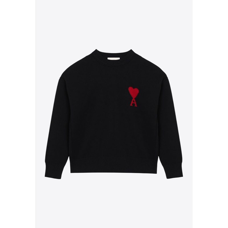 Ami De Coeur Wool Sweater Black wrtwstd_S