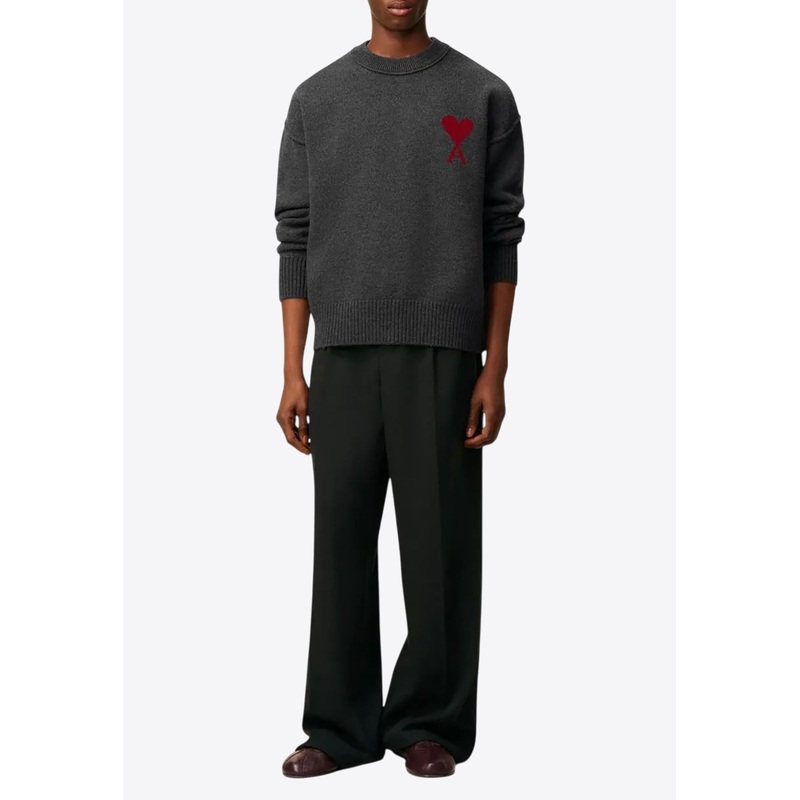 Ami De Coeur Wool Sweater Gray mrtwstd_XS