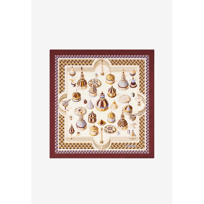Nadir Silk Scarf Multicolor Onesize