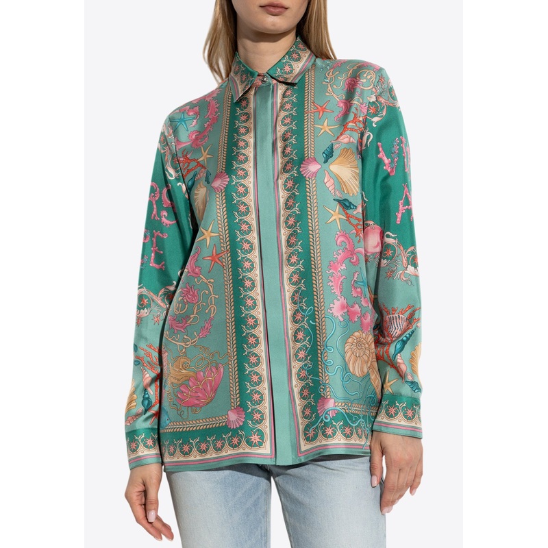 Underwater Barocco Long-Sleeved Shirt Multicolor wrtwit_IT 36