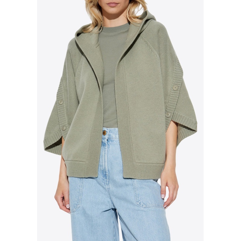 Vals Wool and Cashmere Cardigan Green wrtwstd_XS
