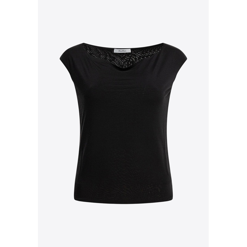 Valzer Silk V-neck Top Black wrtwstd_S